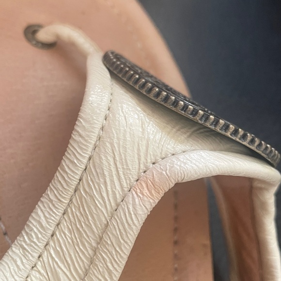 Frye Womens Tan Leather Thong Sandals Flat Flip Flops 9M - Picture 11 of 11